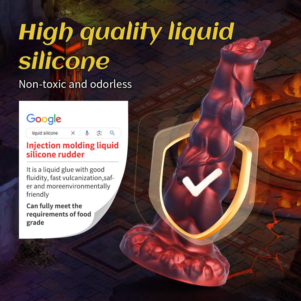 Cross-Border New Long Shaped Liquid Silicone Penis Masturbator Adult Products for Sexual Pleasure