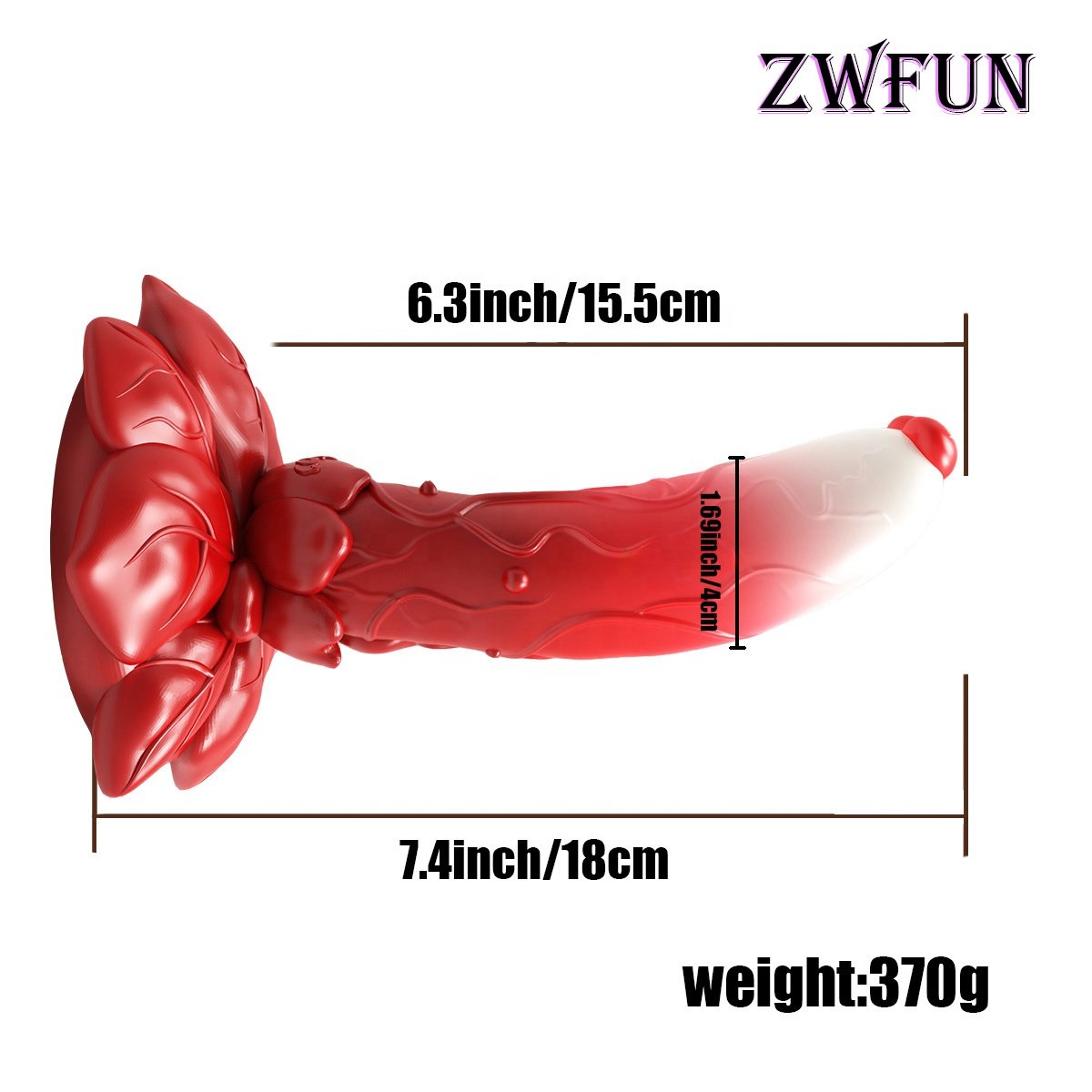 ZWFUN 2024 New Monster Dildo Rose Sex Toys Adult Toy with Strong Suction Cup Fantasy Silicone Dildo Anal Plug Prostate Massager