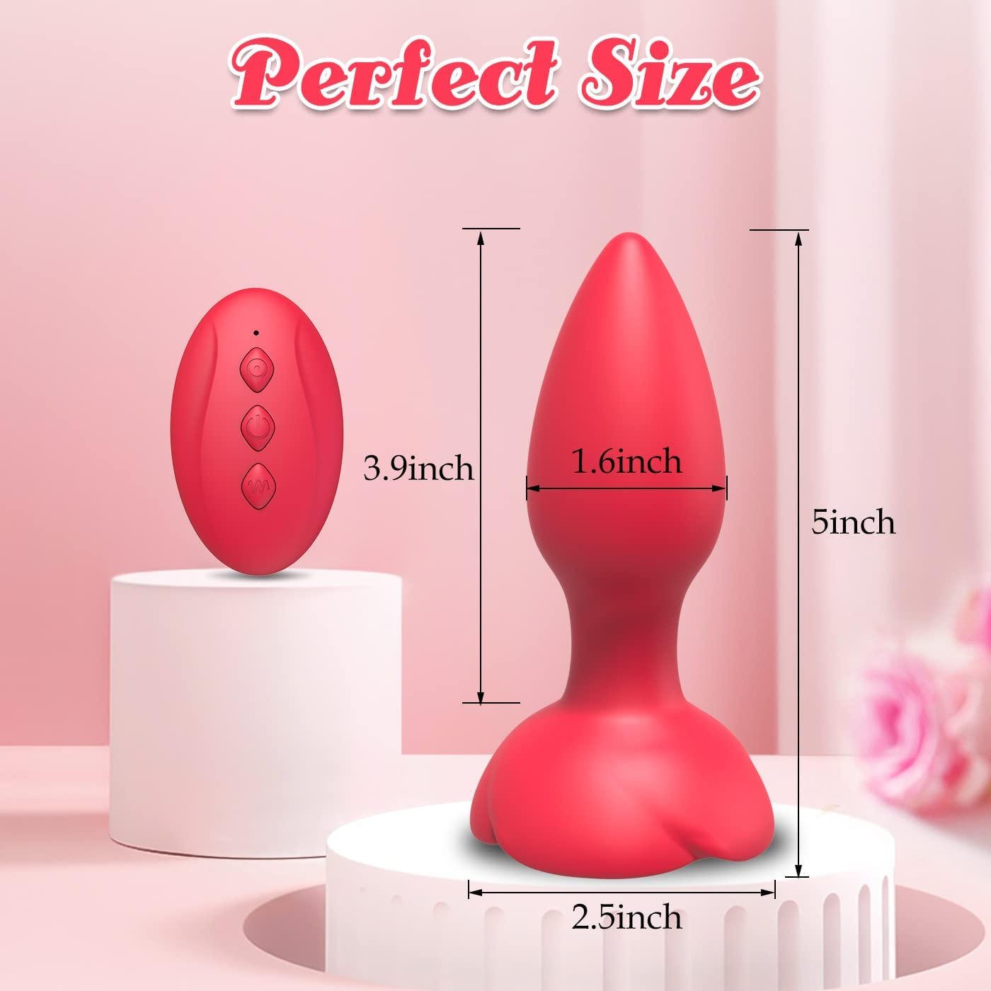HMJ 2024 wholesale adult man gay women sex toy silicone butt plug female rose anal vibrator