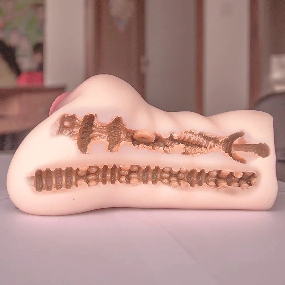 Masturbation Cup Sex Toy Male Masturbation Doll Realistic Vagina Sexy Pussy Granule Real Channel