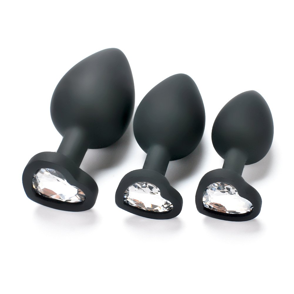 Factory directly sale high flexible butt plug , medical silicone anal plug for woman anal sex toy