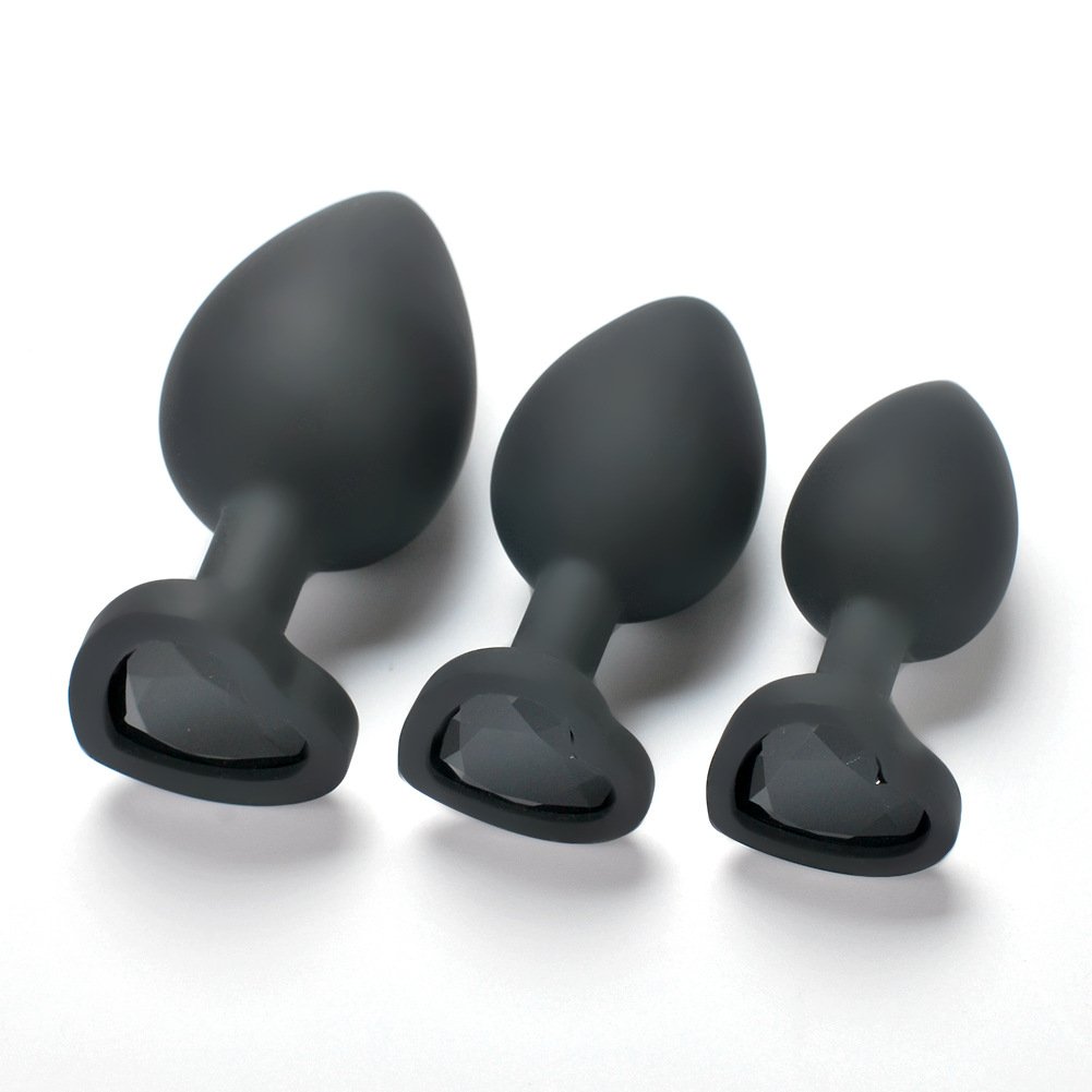 Factory directly sale high flexible butt plug , medical silicone anal plug for woman anal sex toy