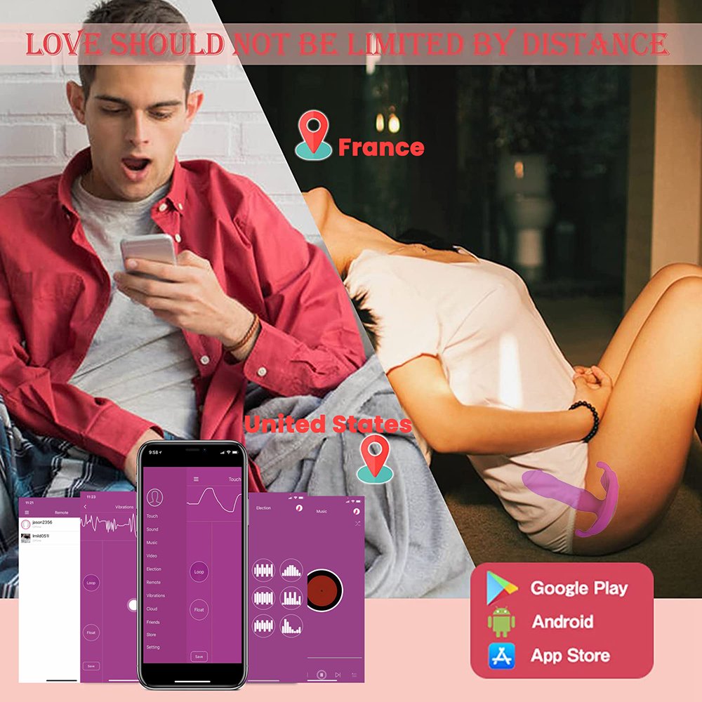 Bluetooth APP Remote Control Female Vibrating Panties Anal Sexy Toys New Sex Toys Thrusting Dildo Vibrators for Women