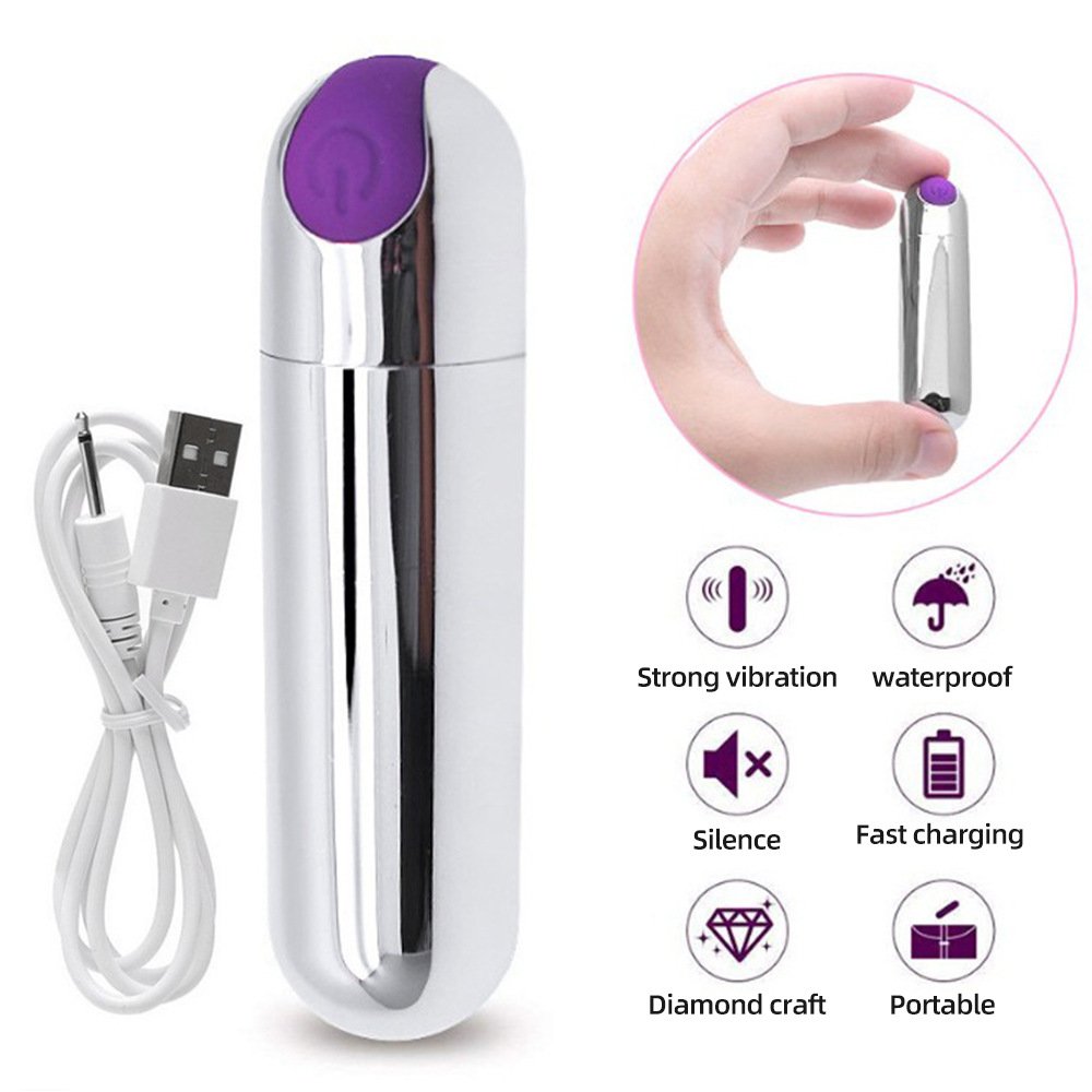 10 Speeds Mini Bullet Vibrator Clitoris Stimulator G-spot Orgasm Dildo Vibrator Sex Toy for Women Beginner Vaginal Anal Massage
