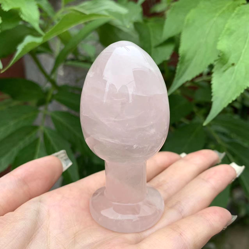 Wholesale Rose Quartz Butt Plug Yoni Wand Black Obsidian Anal Plug Quartz Dildos Crystal Anal Butt Plugs For Women Sex Toys