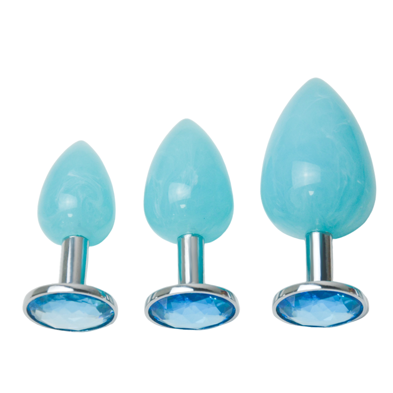 Anal Plug With Crystal Jewelry Smooth Touch Female Butt Plug Anal Bead Anus Dilator Anal Toys For Male Men Women%