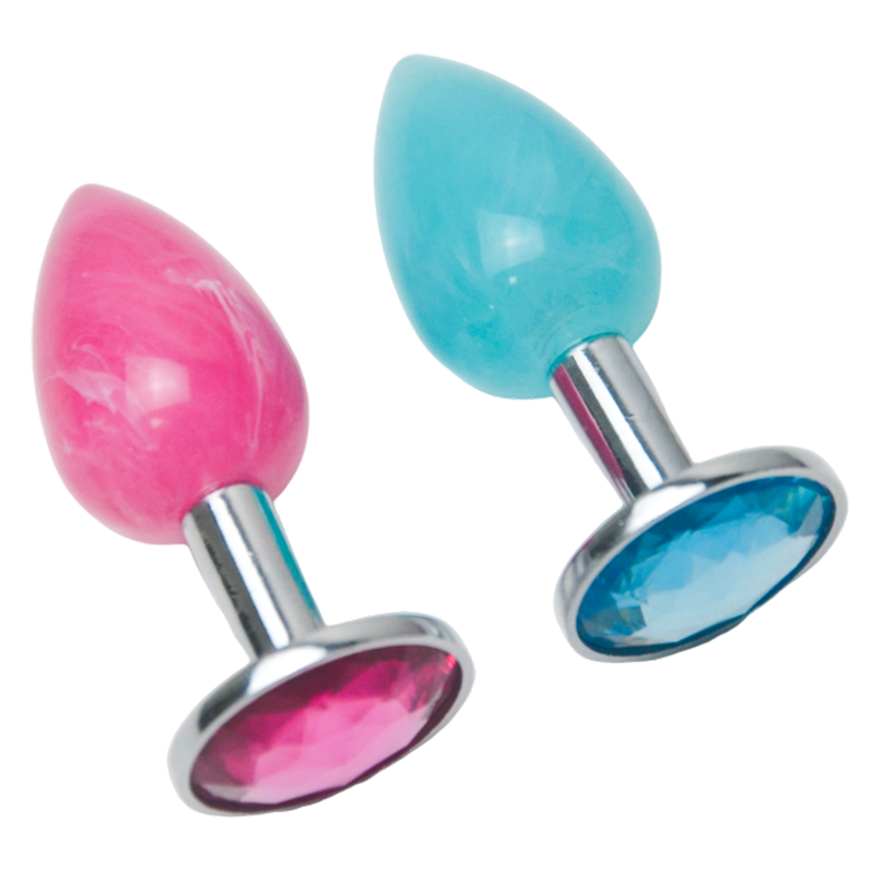 Anal Plug With Crystal Jewelry Smooth Touch Female Butt Plug Anal Bead Anus Dilator Anal Toys For Male Men Women%