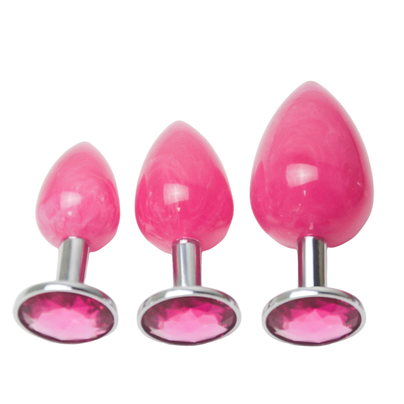 Anal Plug With Crystal Jewelry Smooth Touch Female Butt Plug Anal Bead Anus Dilator Anal Toys For Male Men Women%