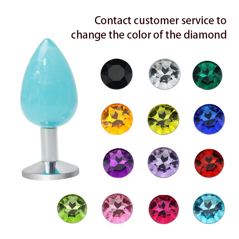 Anal Plug With Crystal Jewelry Smooth Touch Female Butt Plug Anal Bead Anus Dilator Anal Toys For Male Men Women%