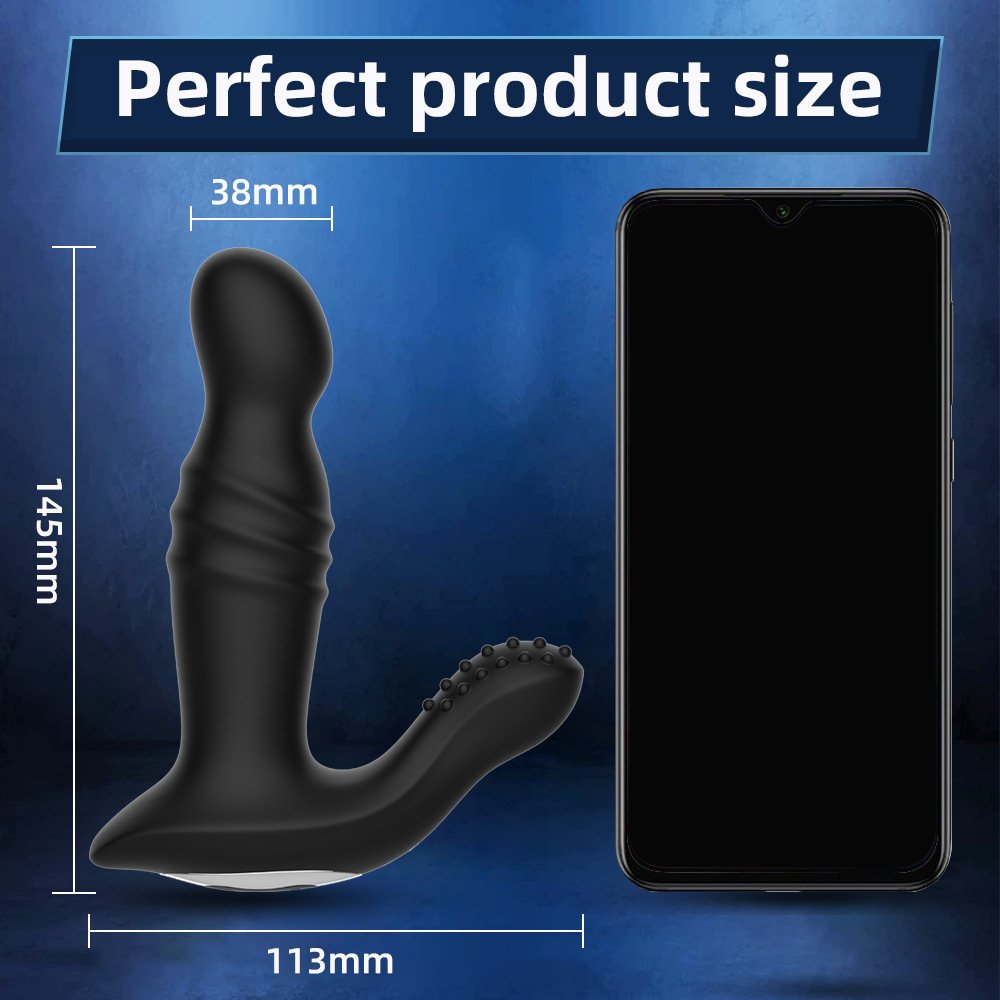 2 In 1 Thrusting Anal Sex Toy Thrusting Butt Plug Anal Vibrating Prostate Massager Butt Plug Vibrator Sex Toys For Woman Anal