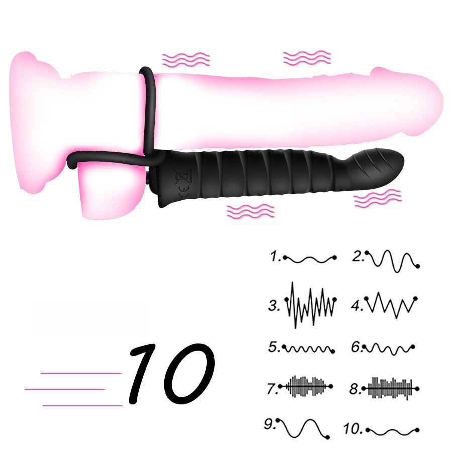 New 10 frequency Resistant Silicone Bead Anal Plug with Dual Hole Ring Locking Anal Plug Toys for Woman and Men