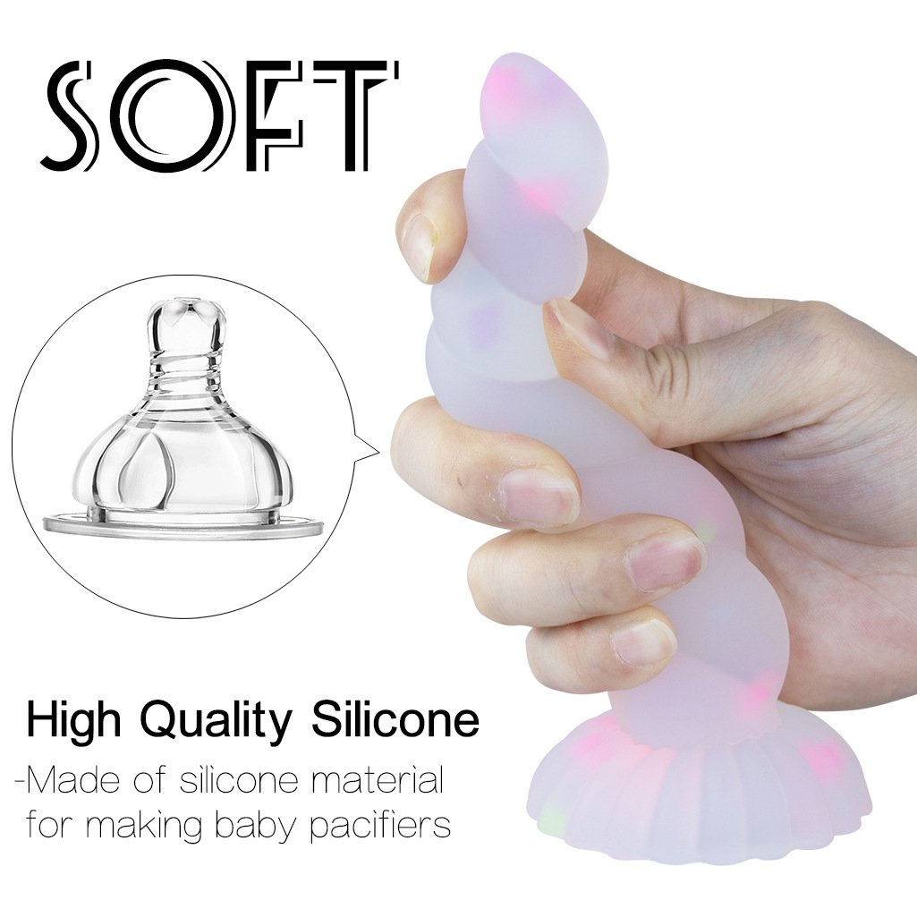 Wholesale Factory Price Customized Glowing Dark Twist Fat Plug Anal Bead Toy Simulator For Women