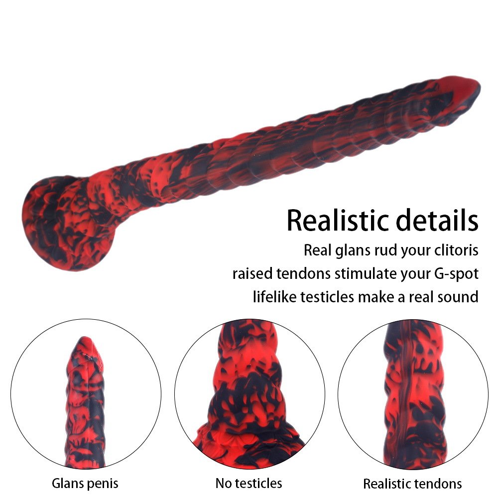 large Lesbians Liquid Silicone small fire dragon king color shaped liquid silicone anal plugs Anal Plug For Gay Men And