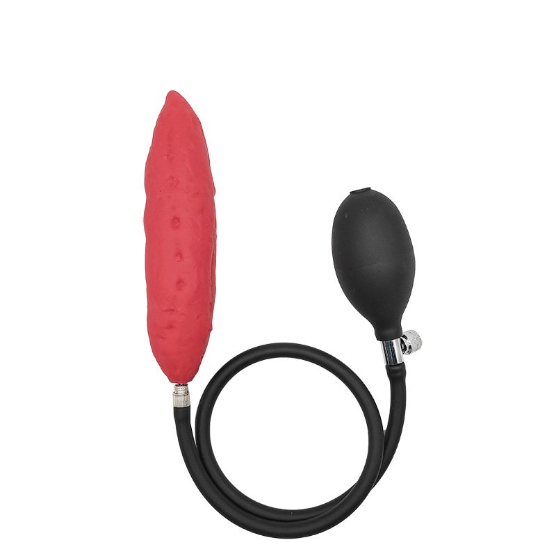 Fruit shape Inflatable Anal Plug Silicone Large Dildo Pump Butt Expand Butt Anal Plug Expandable Butt Dilator Adult Sex Toys