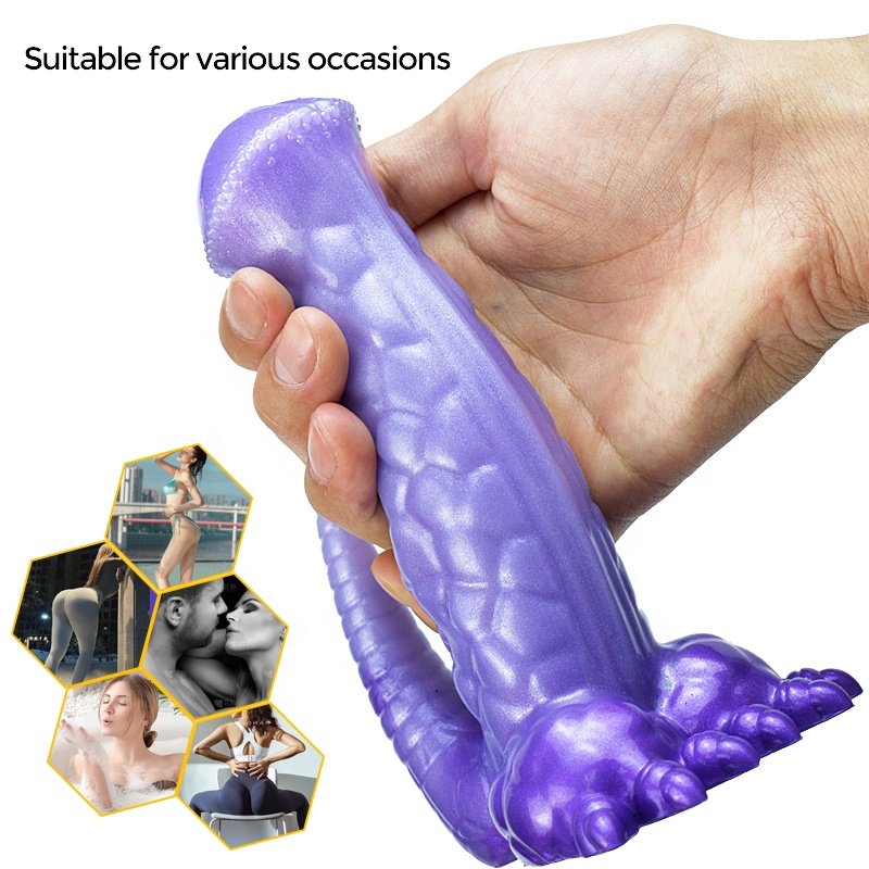 Cute monster horse dildo, realistic animal dildo anal sex toy with suction cup for men women sex pleasure
