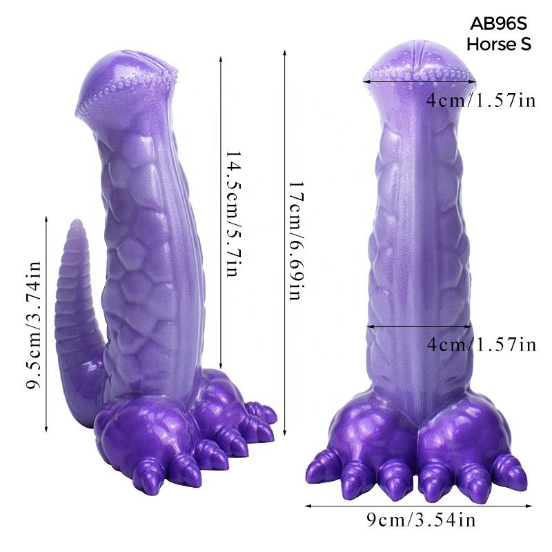 Cute monster horse dildo, realistic animal dildo anal sex toy with suction cup for men women sex pleasure