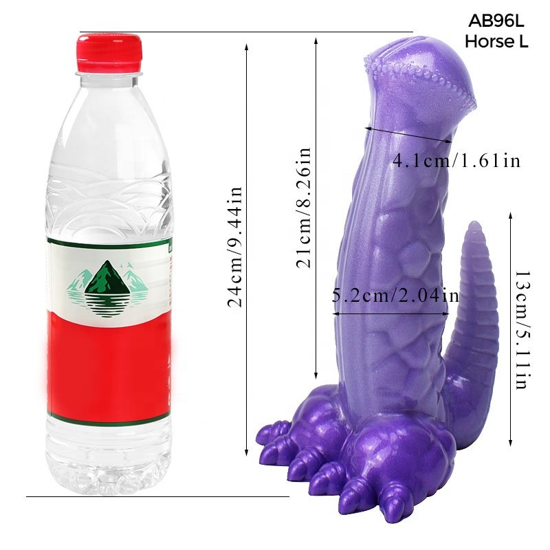 Cute monster horse dildo, realistic animal dildo anal sex toy with suction cup for men women sex pleasure