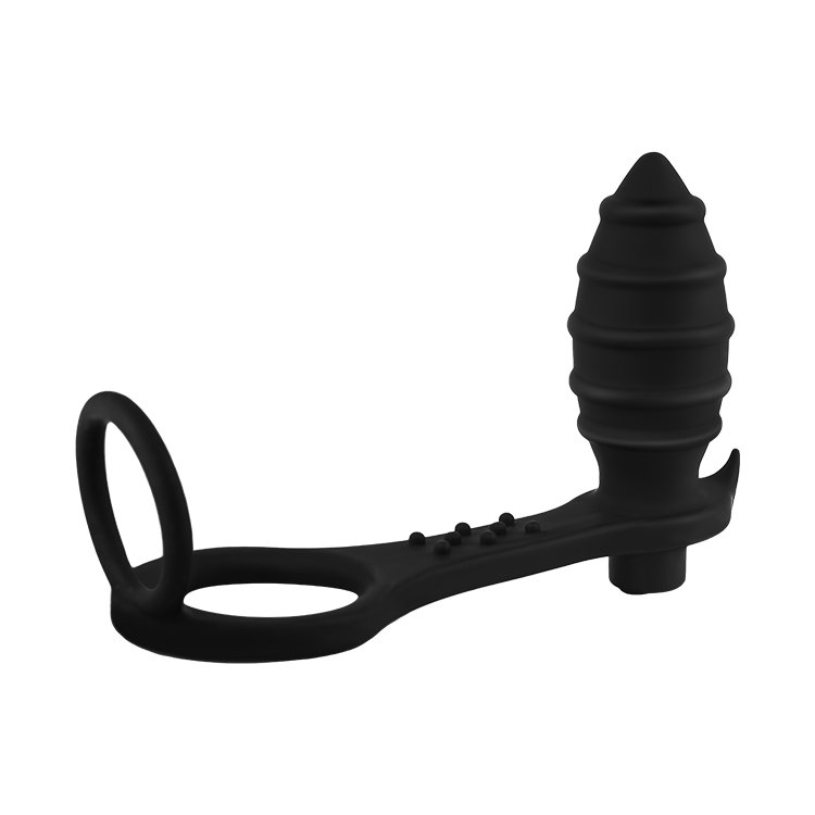 double use adult sex toys cock ring anal plug prostate massager butt plug set silicone vibrating anal toy for men women