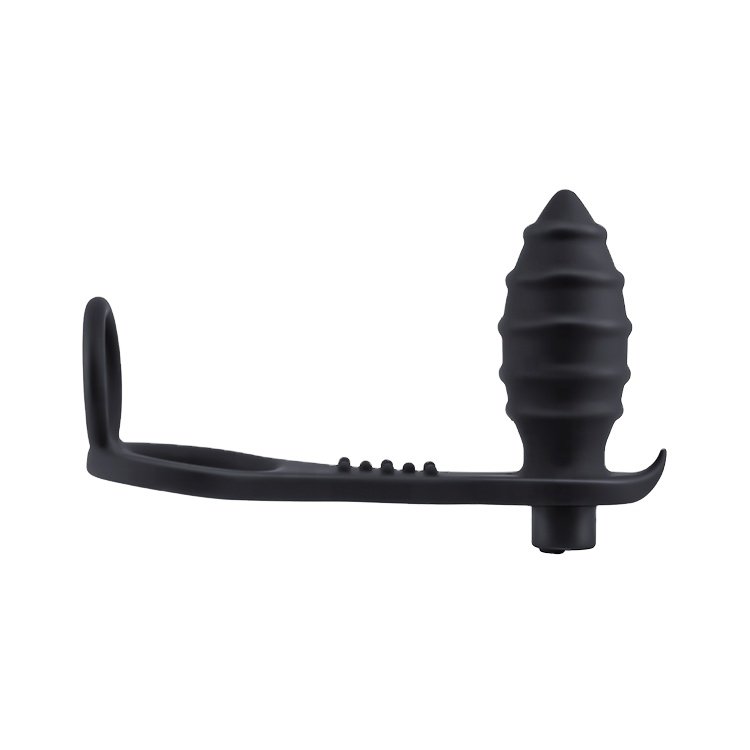 double use adult sex toys cock ring anal plug prostate massager butt plug set silicone vibrating anal toy for men women