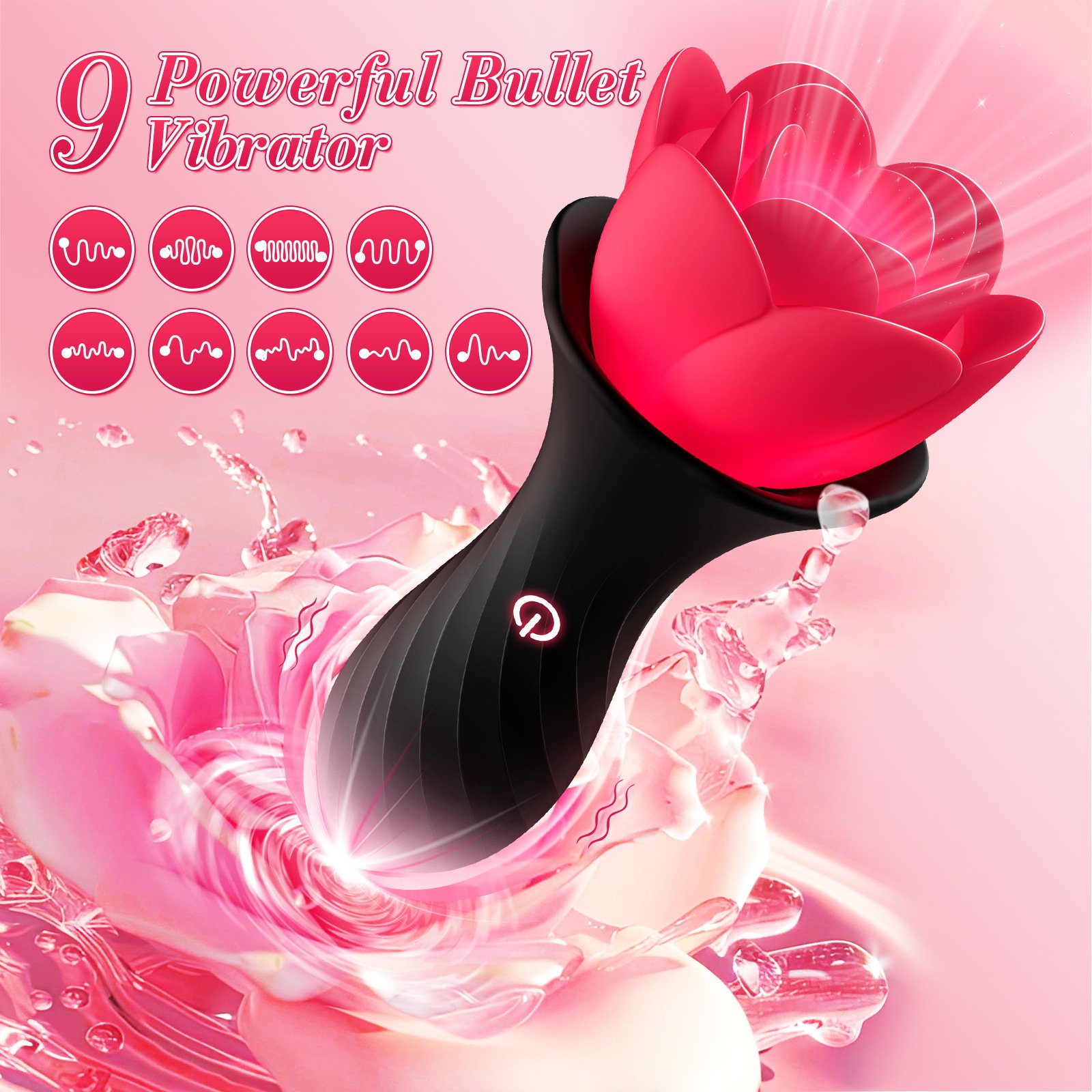 Anal Plug APP Wireless Anal Plug Dual Vibration Black Rose Butt Plug Female Masturbator Sex Toys for Couples Women