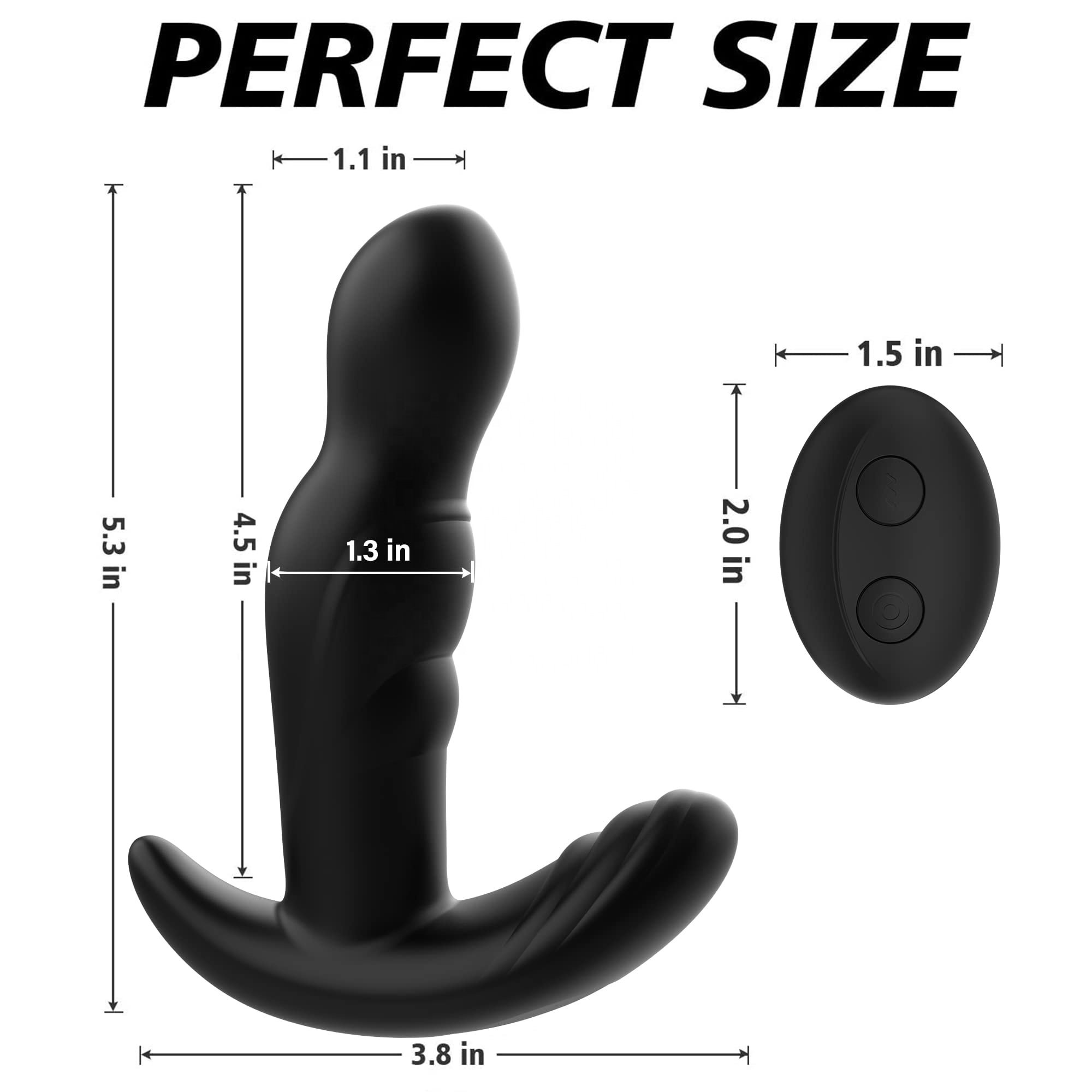 Netphi 360 Degree Rotating Adult Sex Dildo Vibrator 30 Powerful Stimulation Patterns for Men or Women