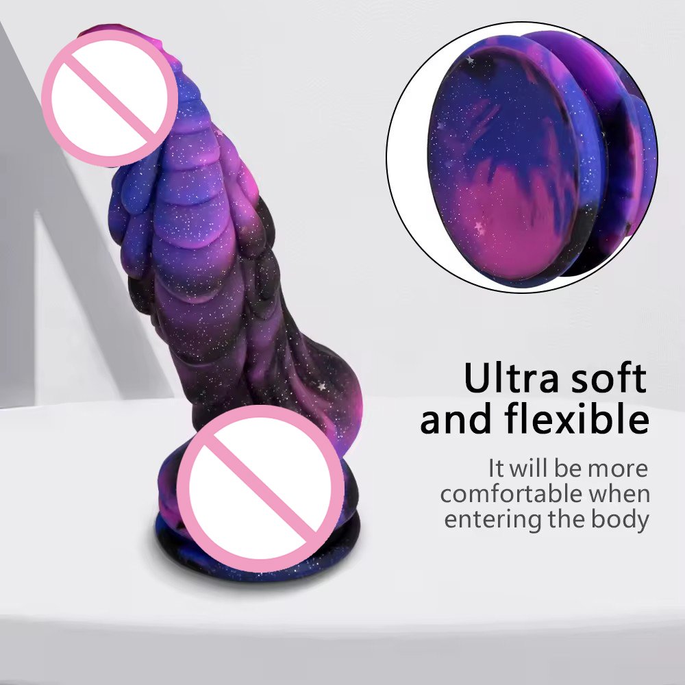 Dog Dildo Masturbators Sexy Starry Sky Silicone Penis Monster Dragon Dildo Suction Cup Adult Sex Toys Sexy Gode Anal Plug Dick