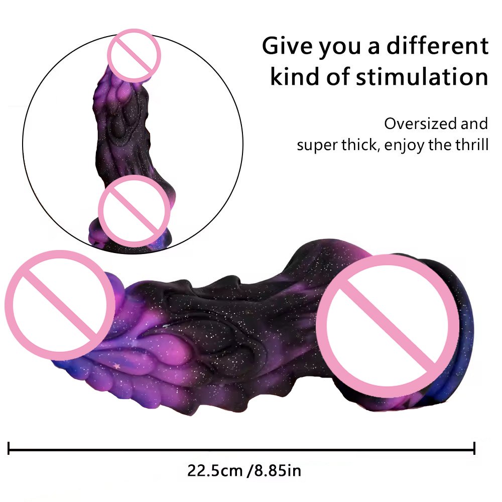 Dog Dildo Masturbators Sexy Starry Sky Silicone Penis Monster Dragon Dildo Suction Cup Adult Sex Toys Sexy Gode Anal Plug Dick