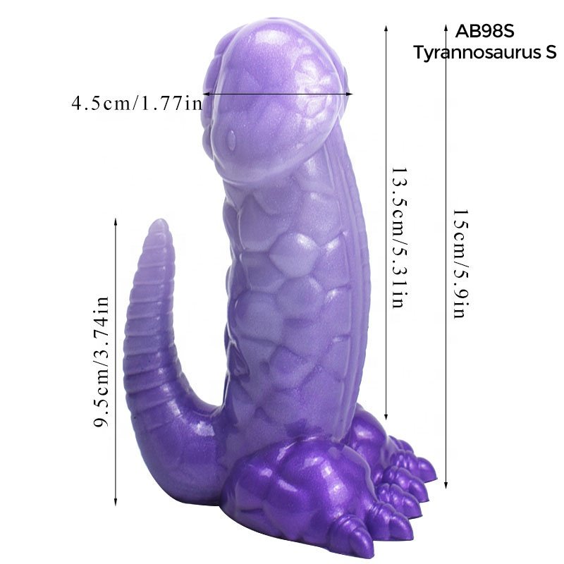 Cute dinosaur monster silicone anal plug dragon dildo with suction cup adult sex toy for vaginal anal play