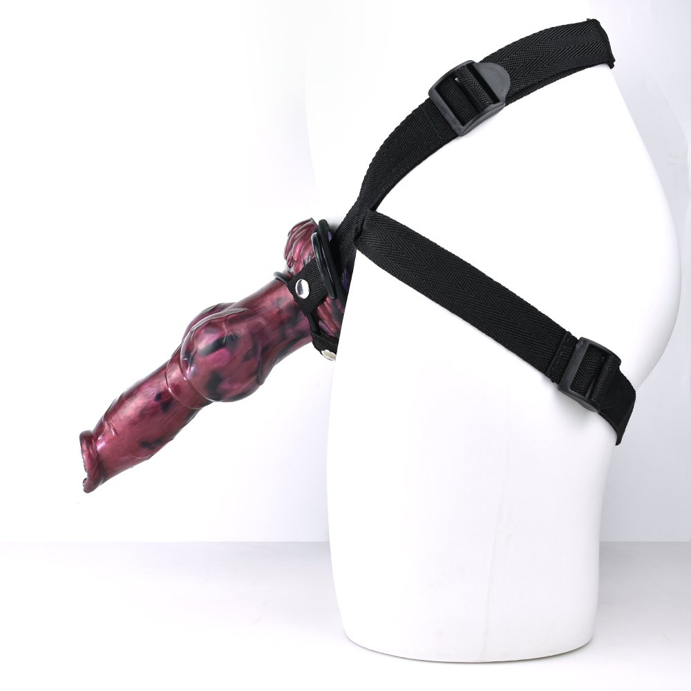 Factory price 9.25 inch large artificial lesbian strap dildo penis chastity belt for lesbian sex