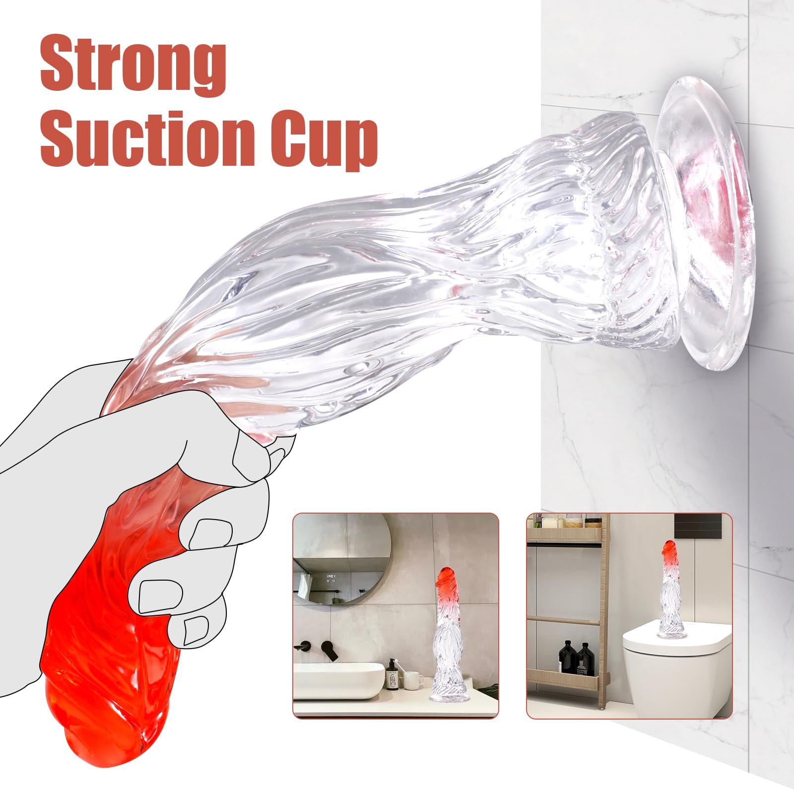 Crocodiles Dildo Anal Masturbator Sex Toys for Couples Crystal Jelly Dildo Suction Cup Penis Thrusting Realistic Dildo for Women