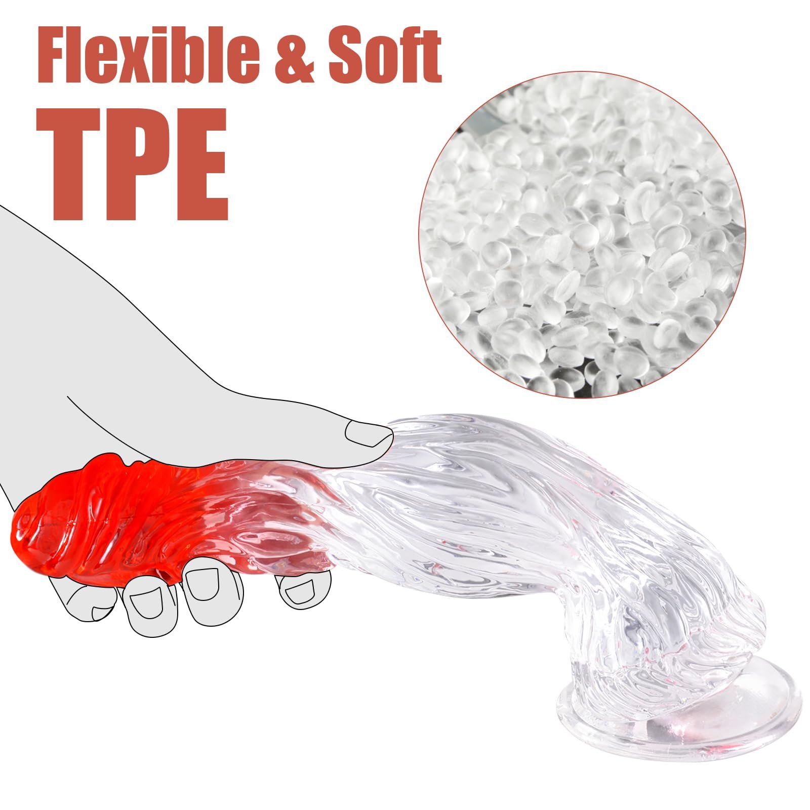 Crocodiles Dildo Anal Masturbator Sex Toys for Couples Crystal Jelly Dildo Suction Cup Penis Thrusting Realistic Dildo for Women