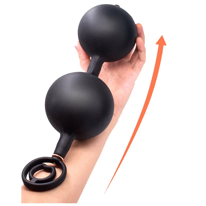 Hidden Homemade Ass Intruder XXL Anal Beads Huge Inflatable butt plug for Mens