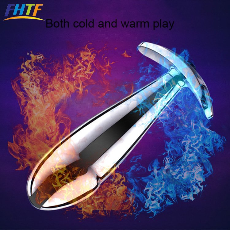 Metal Chastity Anal Plug Dildo Sex Toys for Women Masturbation Vagina Massage Stick