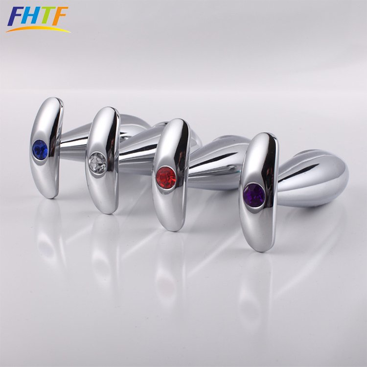 Metal Chastity Anal Plug Dildo Sex Toys for Women Masturbation Vagina Massage Stick