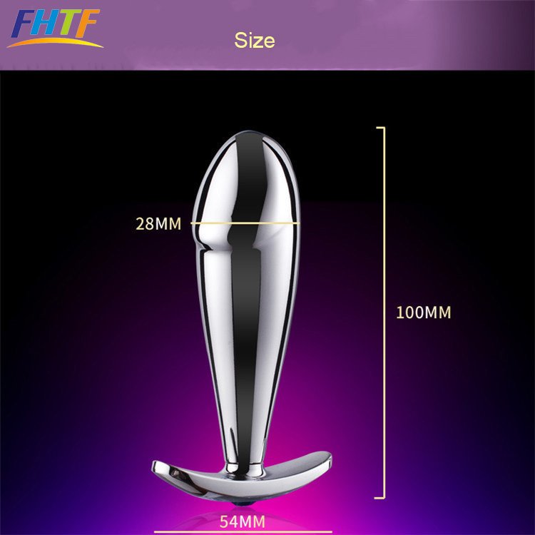 Metal Chastity Anal Plug Dildo Sex Toys for Women Masturbation Vagina Massage Stick