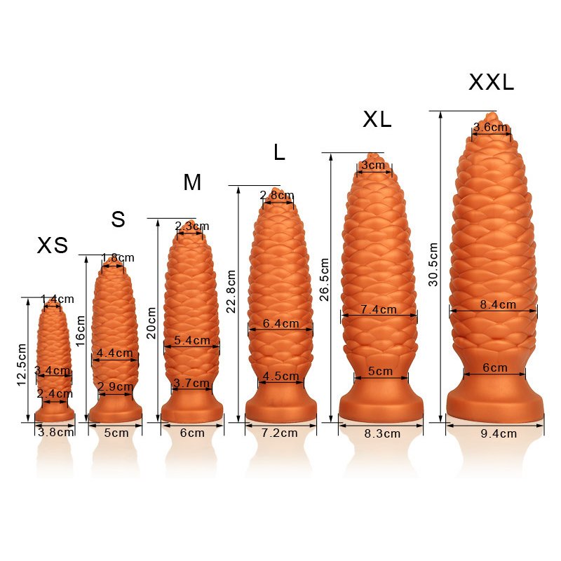 Huge Silicone Pinecone Butt Plug