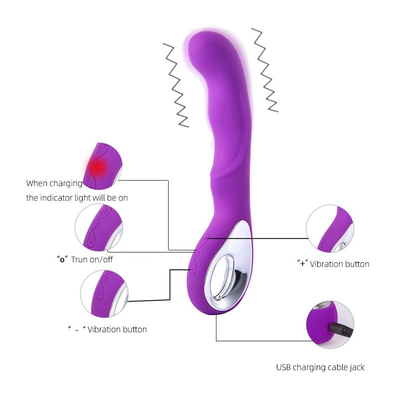 Powerful 10 Frequency Rechargeable Dildo Rabbit Vibrator Sex Toys for Women Vaginal Anal Massager G Spot Clitoris Stimulation