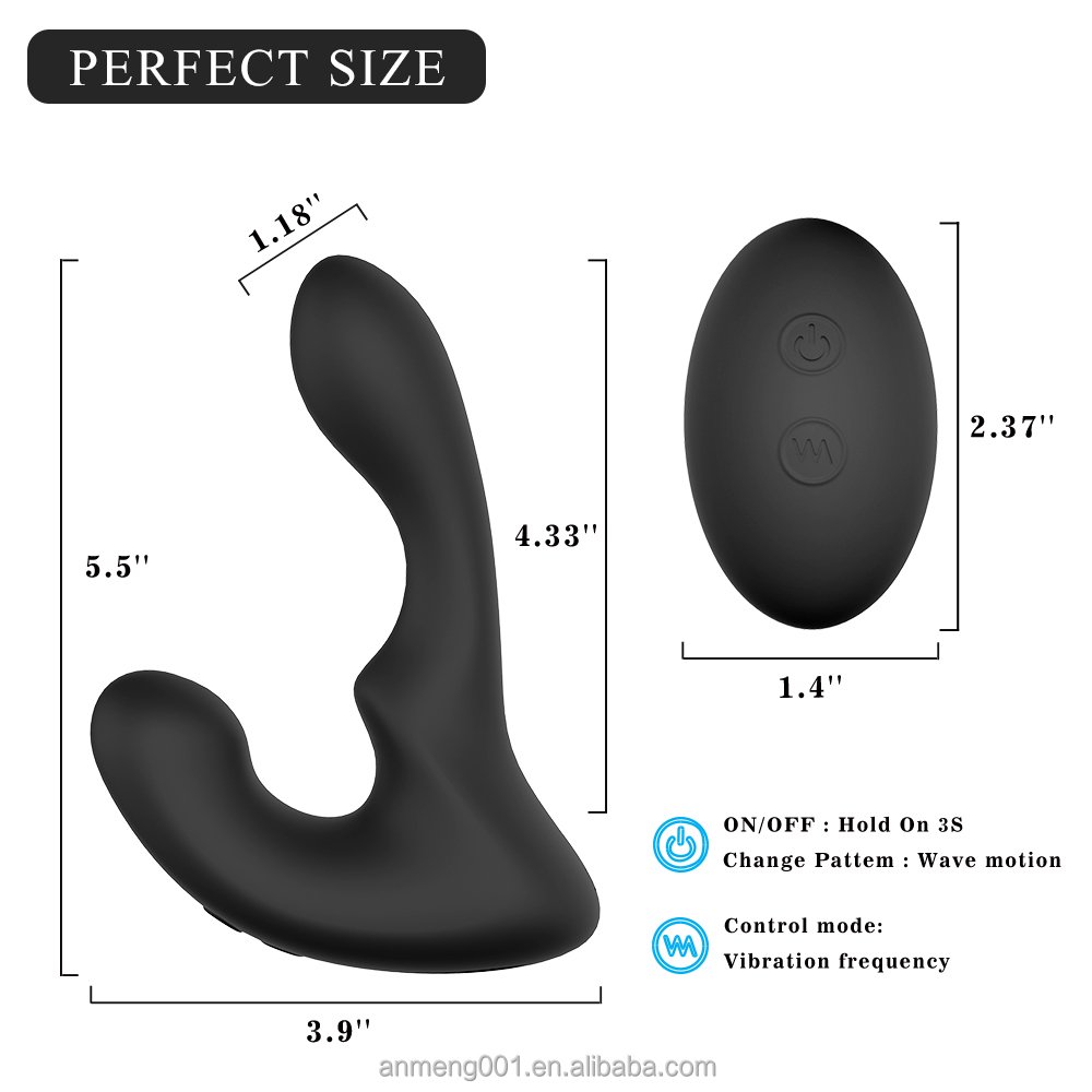 Silicone Prostate Massager Anal Sex Toys Anal Butt Plug G Spot Vibrating Anal Vagina Sex Toys For Men Masturbating