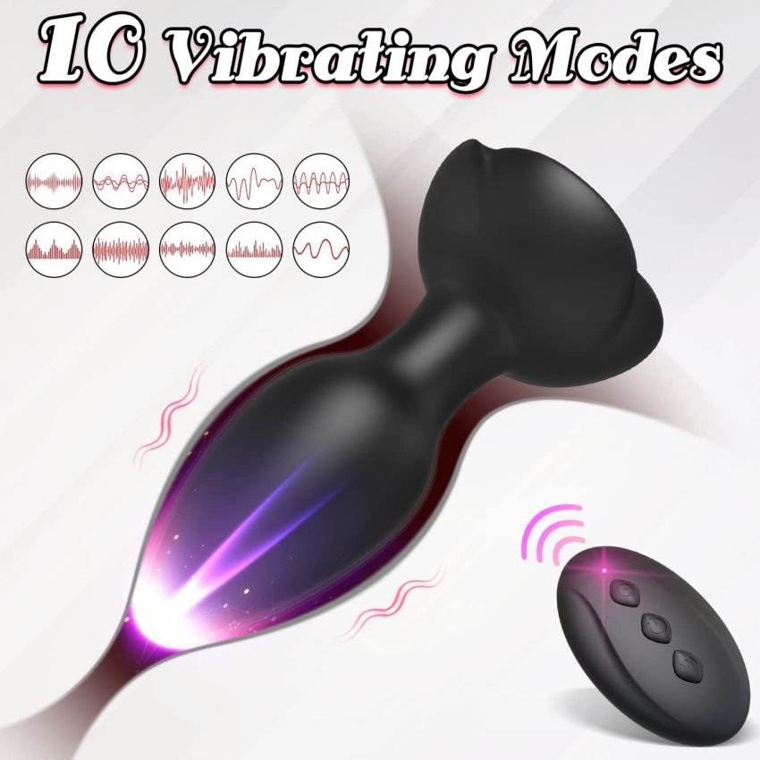 Rose Vibrator For Women Anal Plug Butt Plug Remote Control Massager Sex Shop Sex Toy For Women Couples Vibrator
