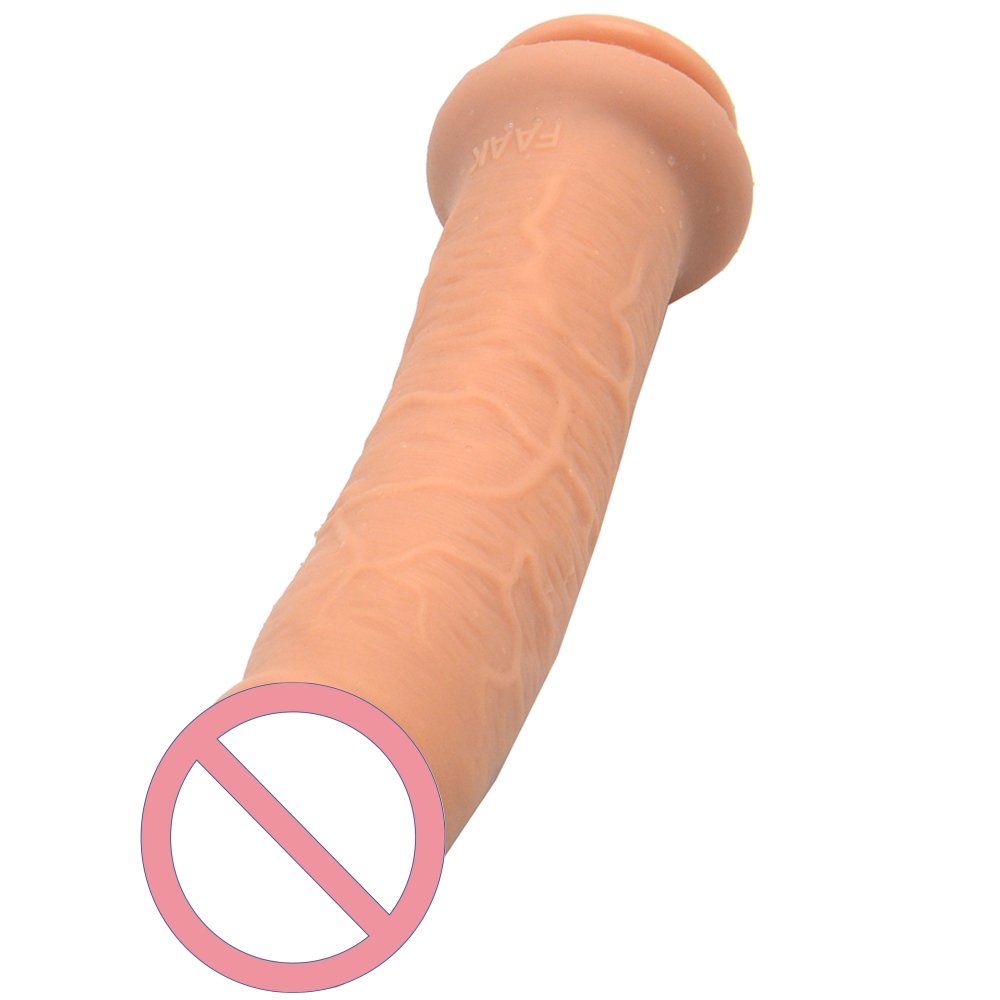 Thick female masturbator colour of skin silicone tape suction cup penis anal plug false penis dildo sex toys for women