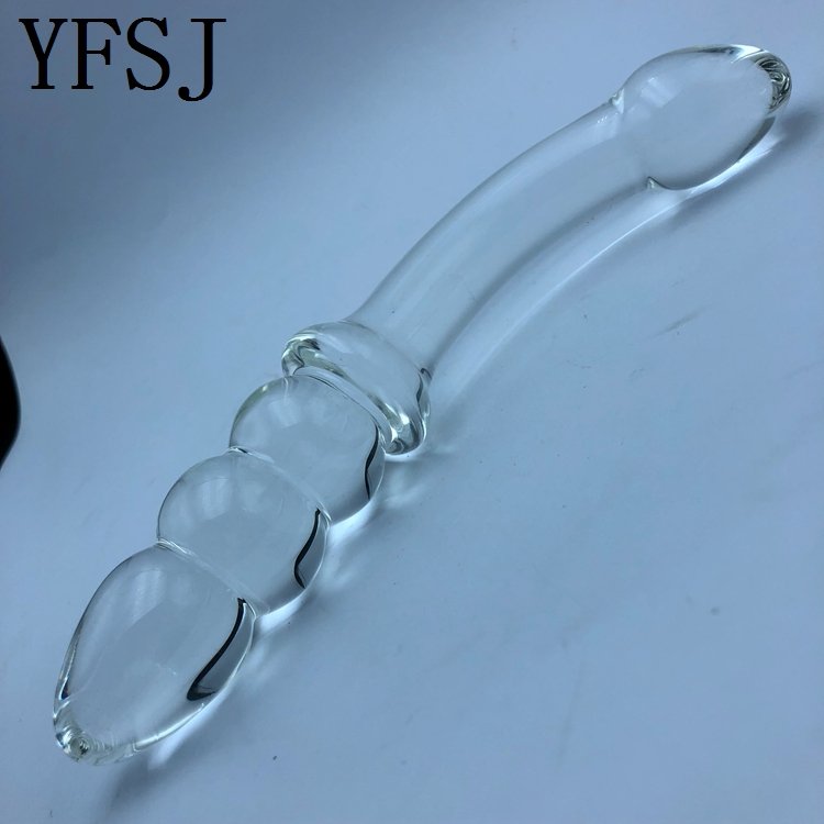 Factory direct wholesale natural stone crystal massage stick glass dildo sex toy
