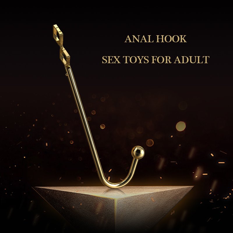 LOCKINK Adult Anal Sex Toys Kit Metal Anal Hook & Handcuffs with Used Butt Plug Juguetes Sexuales BDSM Bondage
