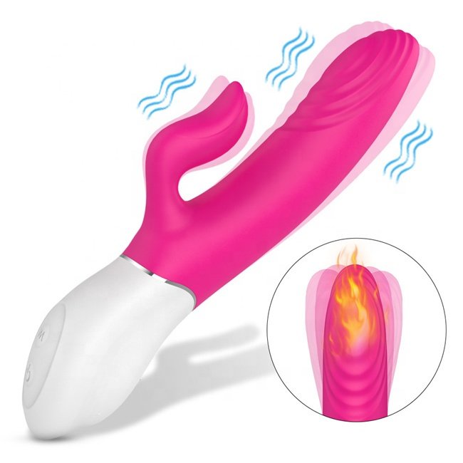 Amorlady silicon G Spot wireless Telescopic Rabbit av long handle vibrators in adult sex toys products women female