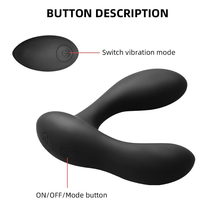 Remote control prostate massager anal vibrator soft smooth anal vibrator for men vibrating anal plug
