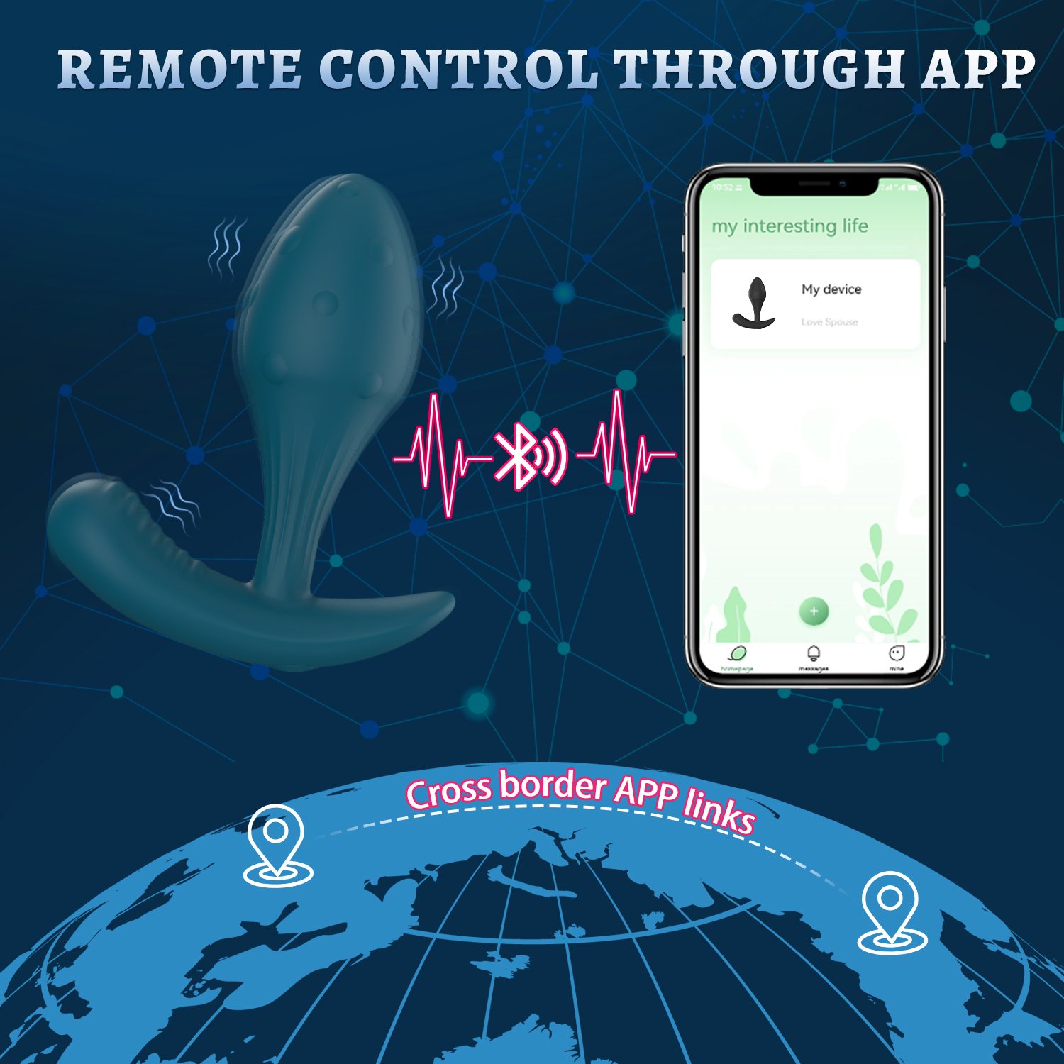 Remote Control Prostate Massager & Anal Vibrator Silicone Butt Plug Adult Sex Toy for Men for Anal Masturbation