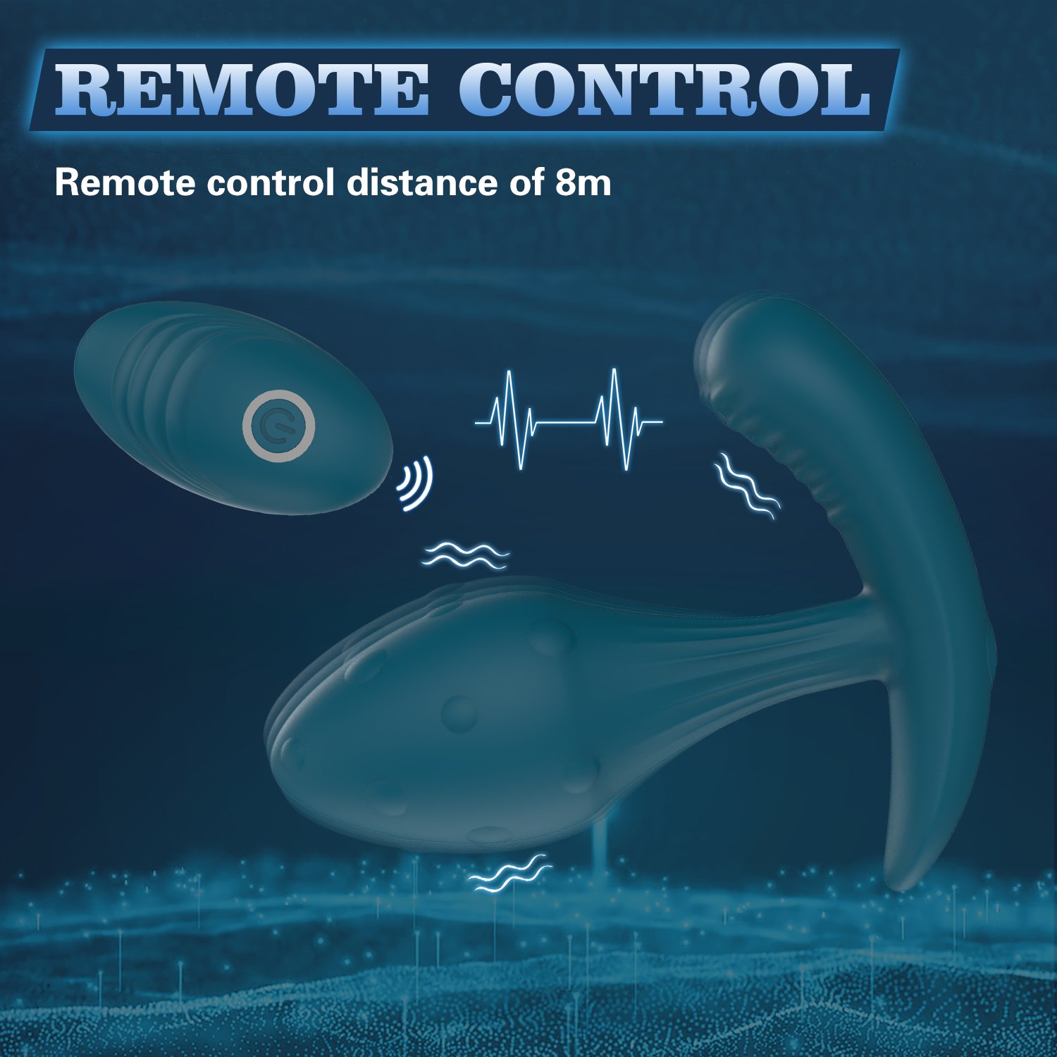 Remote Control Prostate Massager & Anal Vibrator Silicone Butt Plug Adult Sex Toy for Men for Anal Masturbation
