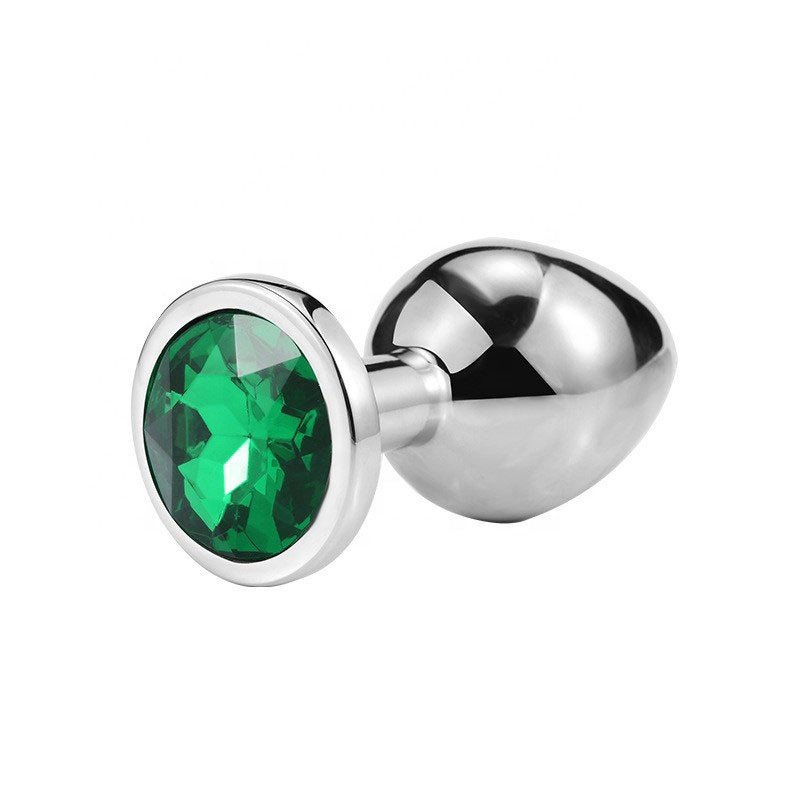High Repurchase Rate Colorful Stainless Anal Plug Metal with Jewel Anal Sex Toys Dilator Medium Crystal Anal Butt Plug for Women