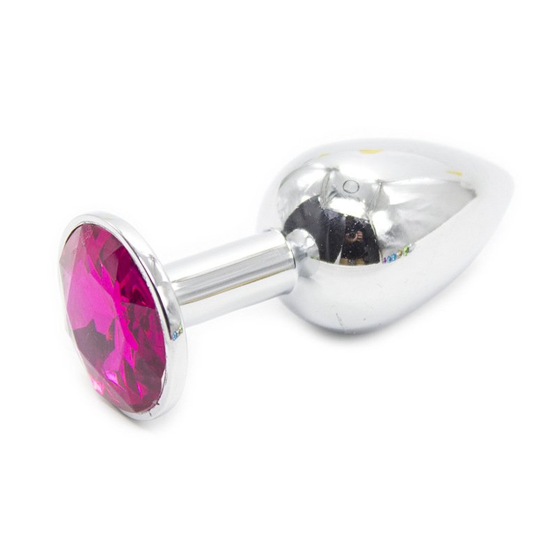 Unisex Stainless Steel Crystal Jewelry Anal Plug Sexy Anal Vibrator Toys for Adults and Couples