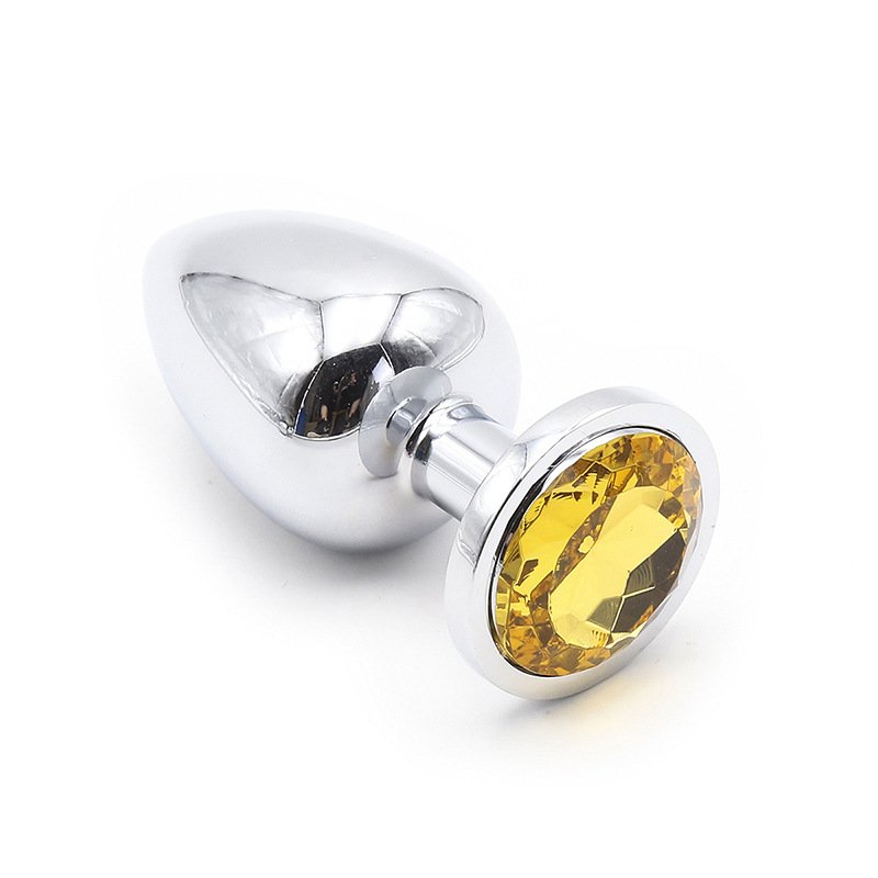 Unisex Stainless Steel Crystal Jewelry Anal Plug Sexy Anal Vibrator Toys for Adults and Couples