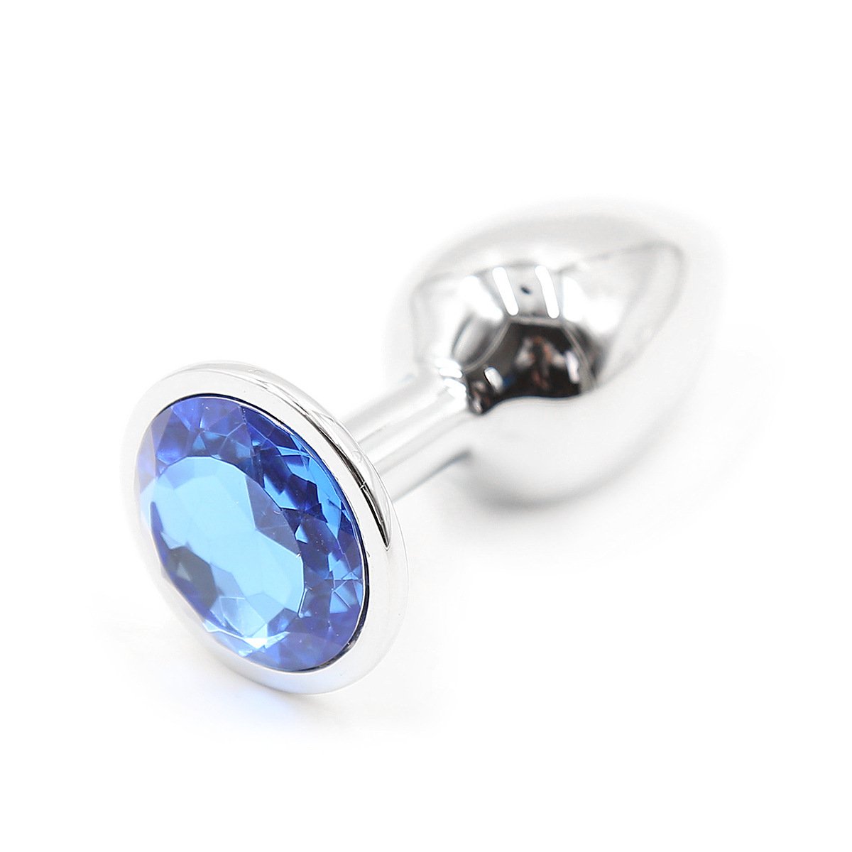 Unisex Stainless Steel Crystal Jewelry Anal Plug Sexy Anal Vibrator Toys for Adults and Couples